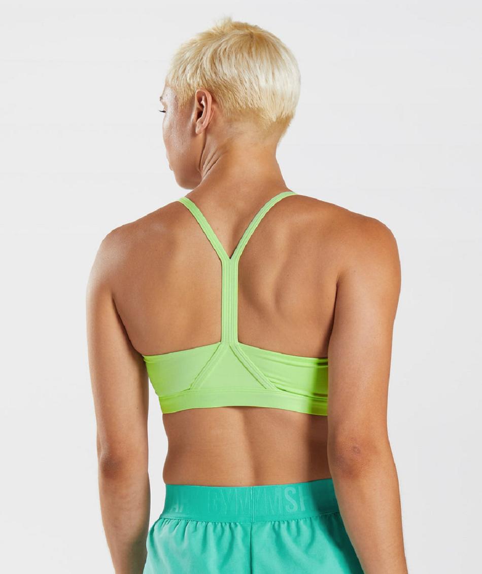 Sujetadores Deportivos Gymshark V Neck Mujer Verde | CO 2104MQZ